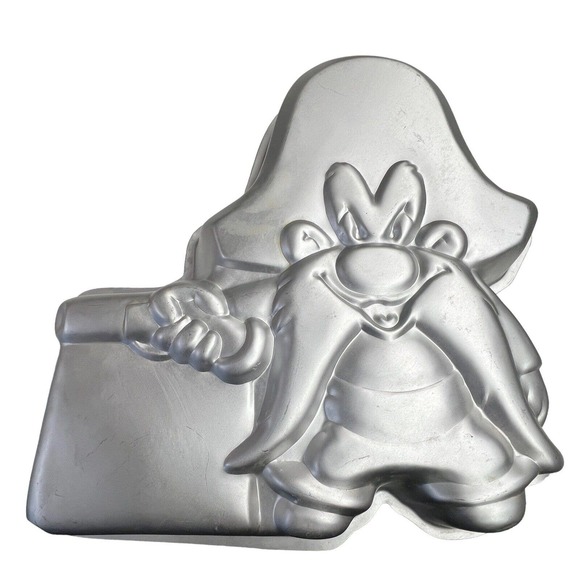 Rare Vintage 1981 Looney Tunes Yosemite Sam Cake Pan Wilton‎ Party Warner Bros - Picture 1 of 3